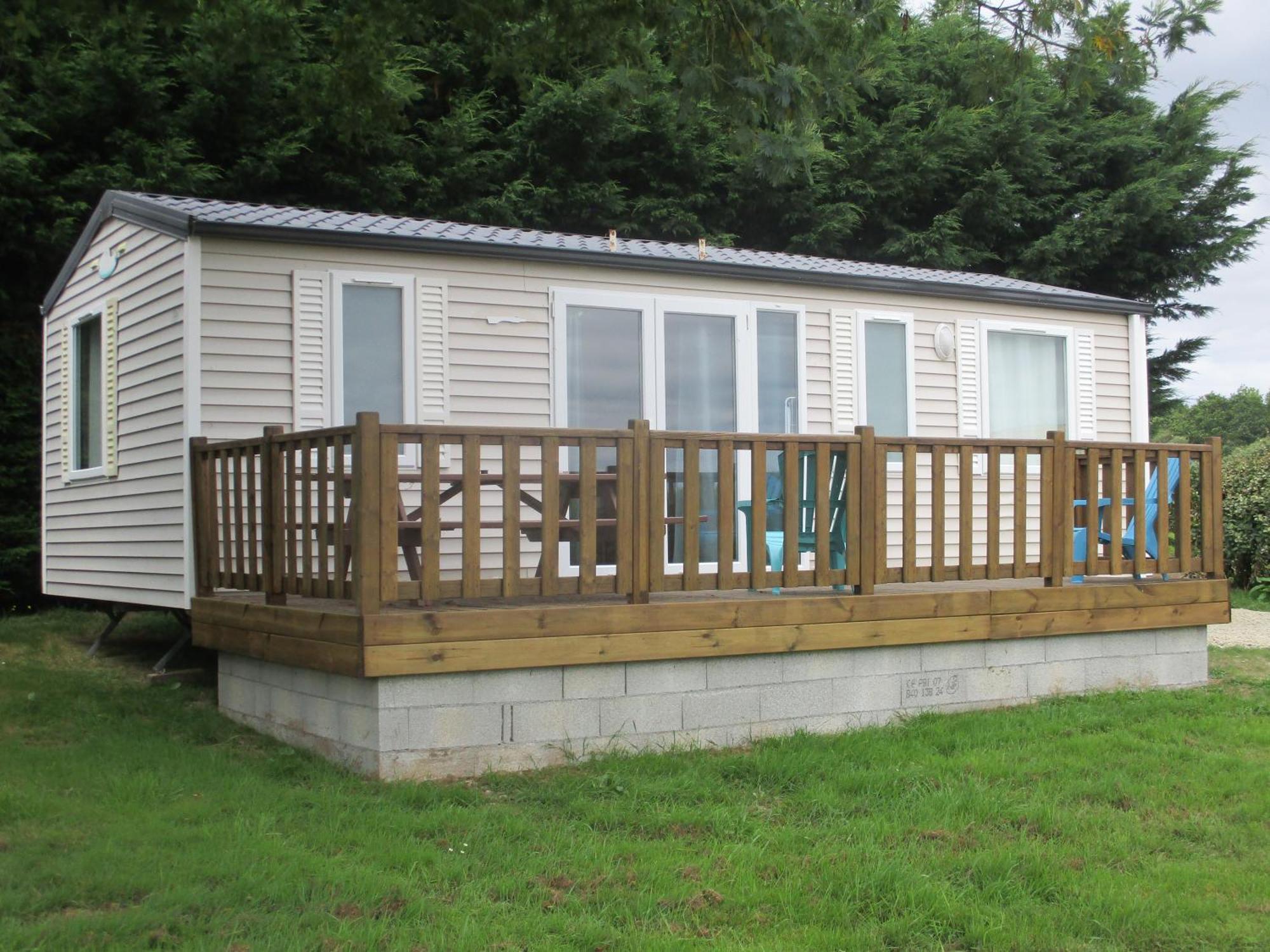 Les Mobile Home De Kerroyal Garlan Exterior photo